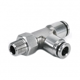 SPD08-04S1G Тройник Т-образный нерж G1/2 8мм