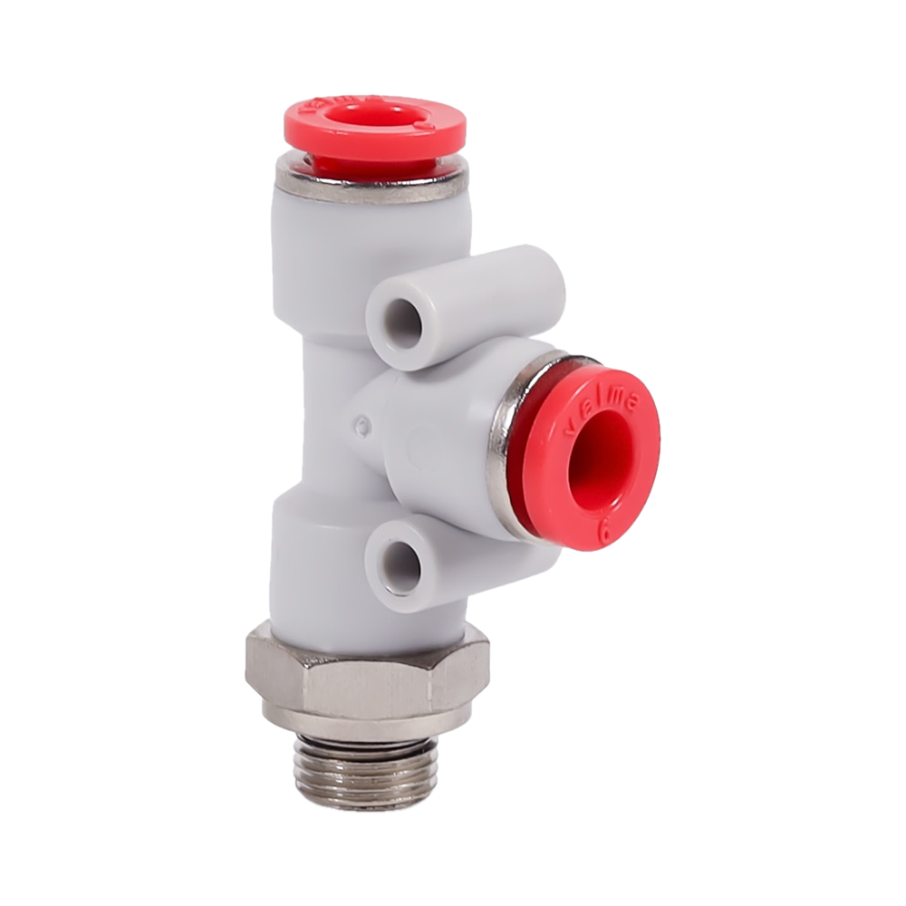 QP-ADL-08-G18 Фитинг тройник L-образный, 8мм x 8мм x G 1/8 (наруж.резьба)